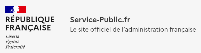 logo de la République Française avec le lien sur service public