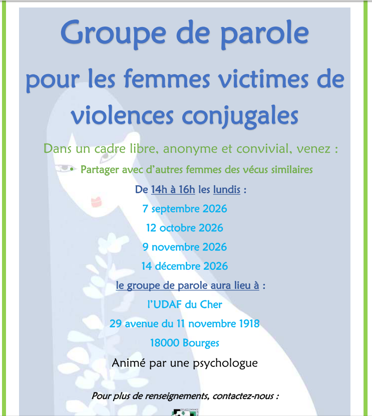 GROUPE DE PAROLE ANIME PAR UNE PSYCOLOGUE